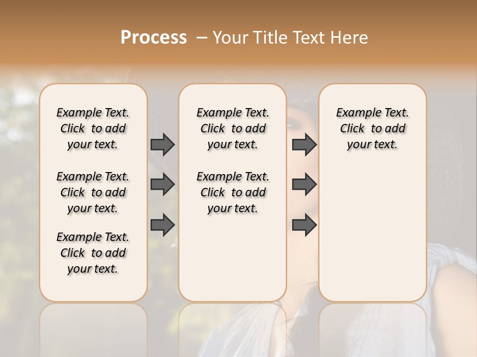 Beauty Posing Female PowerPoint Template