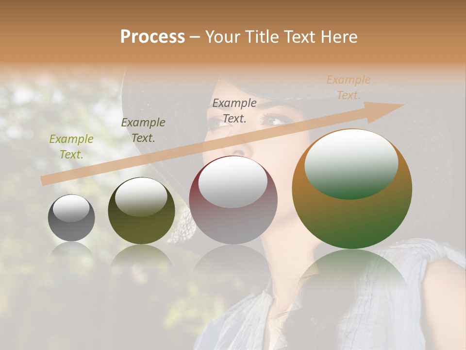Beauty Posing Female PowerPoint Template