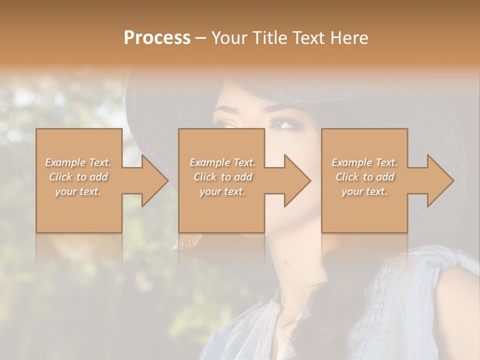 Beauty Posing Female PowerPoint Template