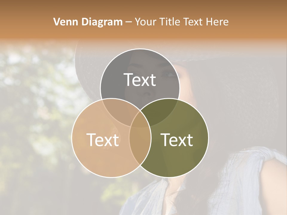 Beauty Posing Female PowerPoint Template
