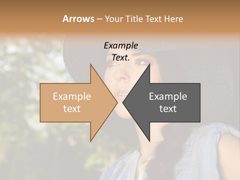 Beauty Posing Female PowerPoint Template
