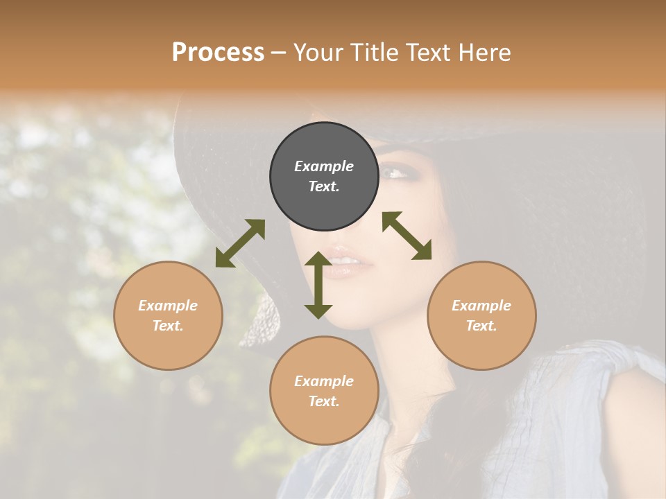 Beauty Posing Female PowerPoint Template