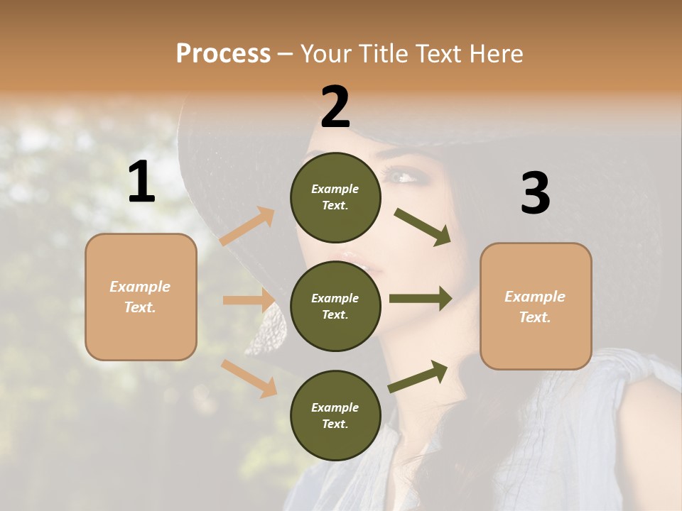 Beauty Posing Female PowerPoint Template