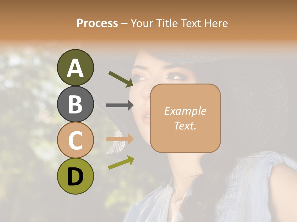 Beauty Posing Female PowerPoint Template
