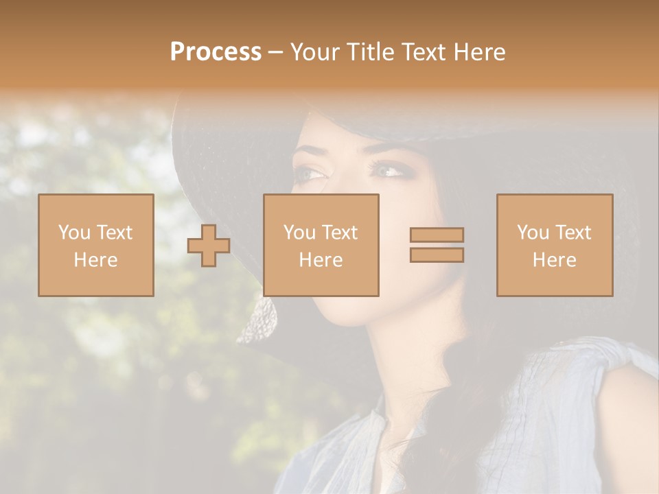 Beauty Posing Female PowerPoint Template