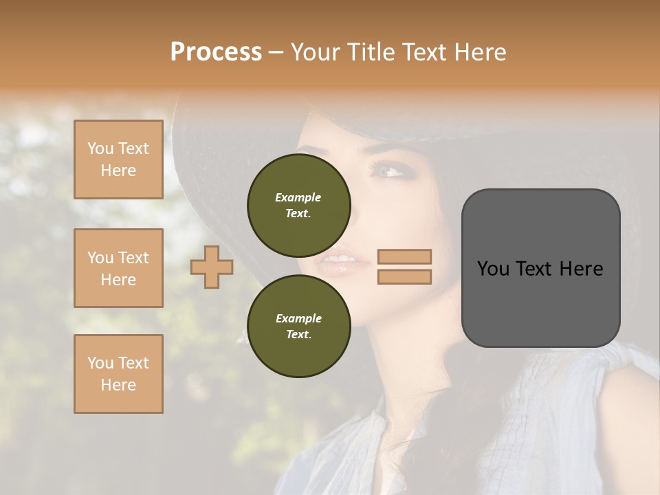 Beauty Posing Female PowerPoint Template