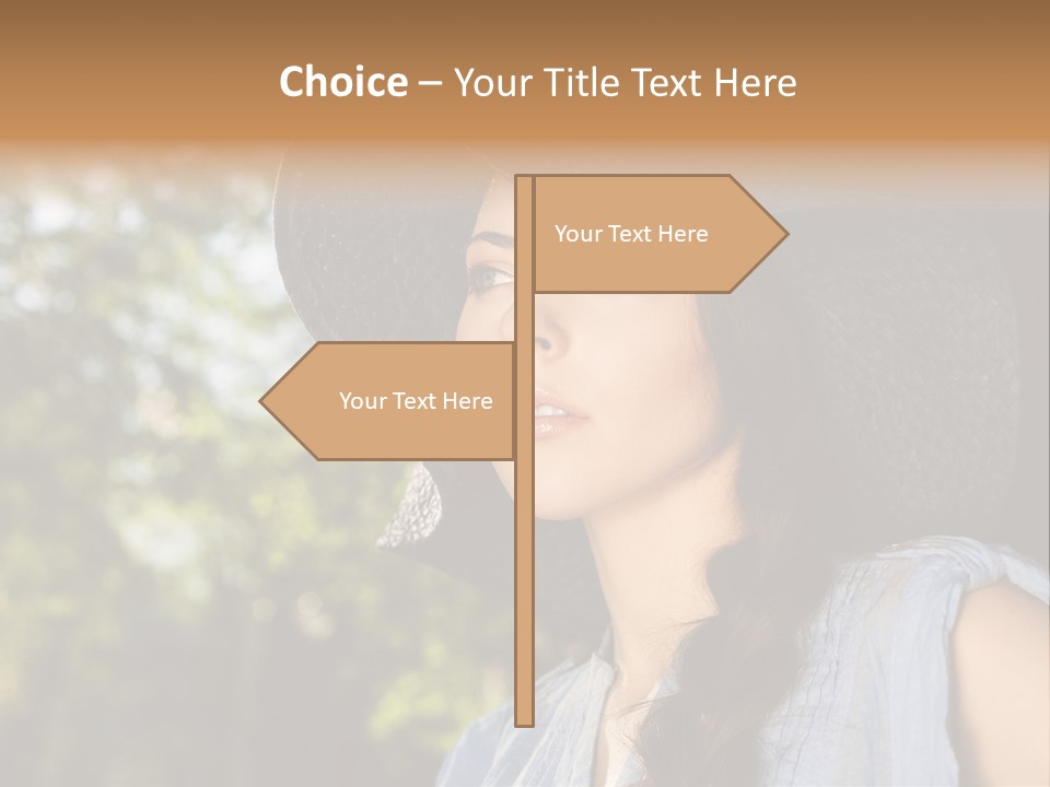 Beauty Posing Female PowerPoint Template