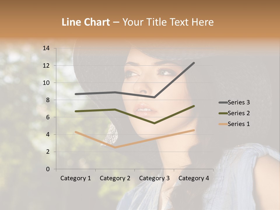 Beauty Posing Female PowerPoint Template