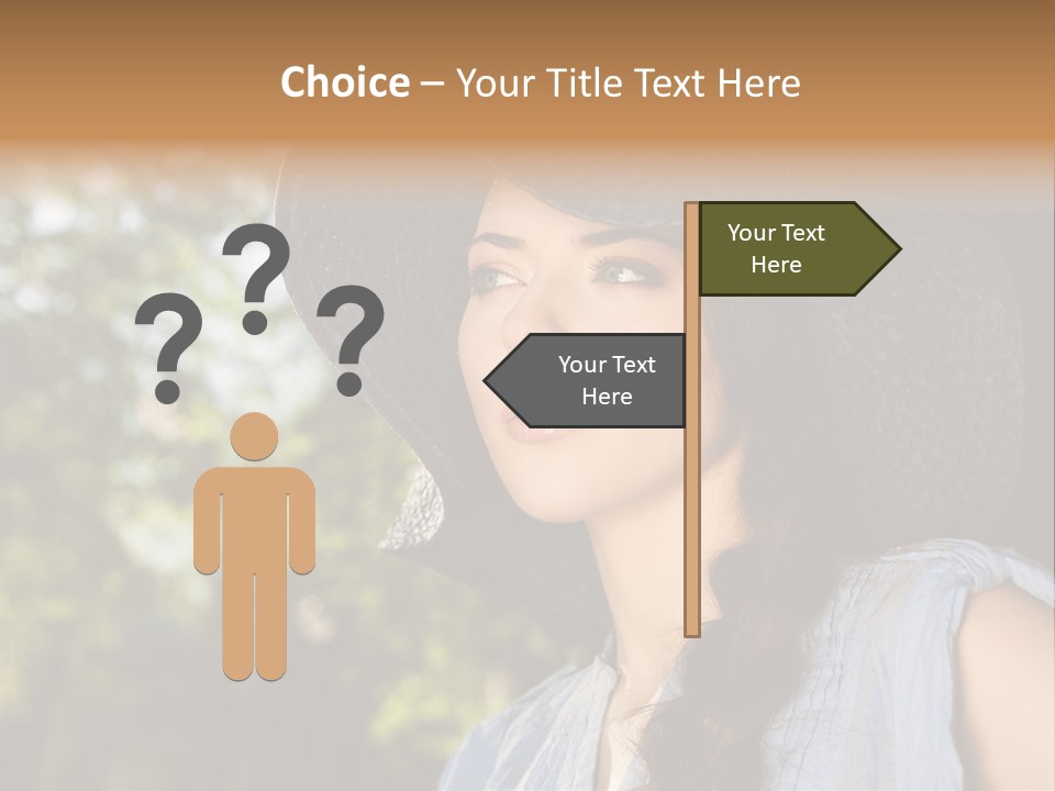 Beauty Posing Female PowerPoint Template