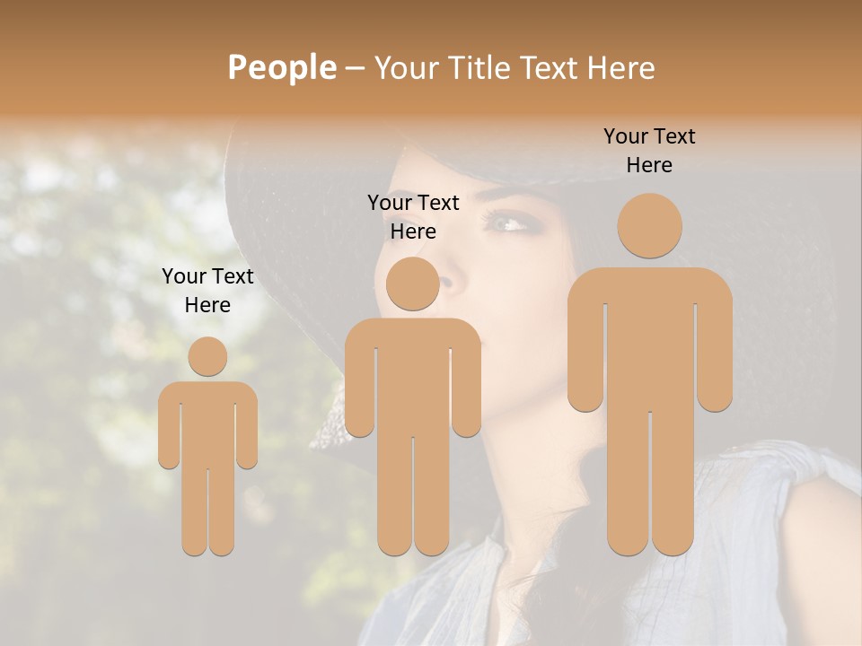 Beauty Posing Female PowerPoint Template