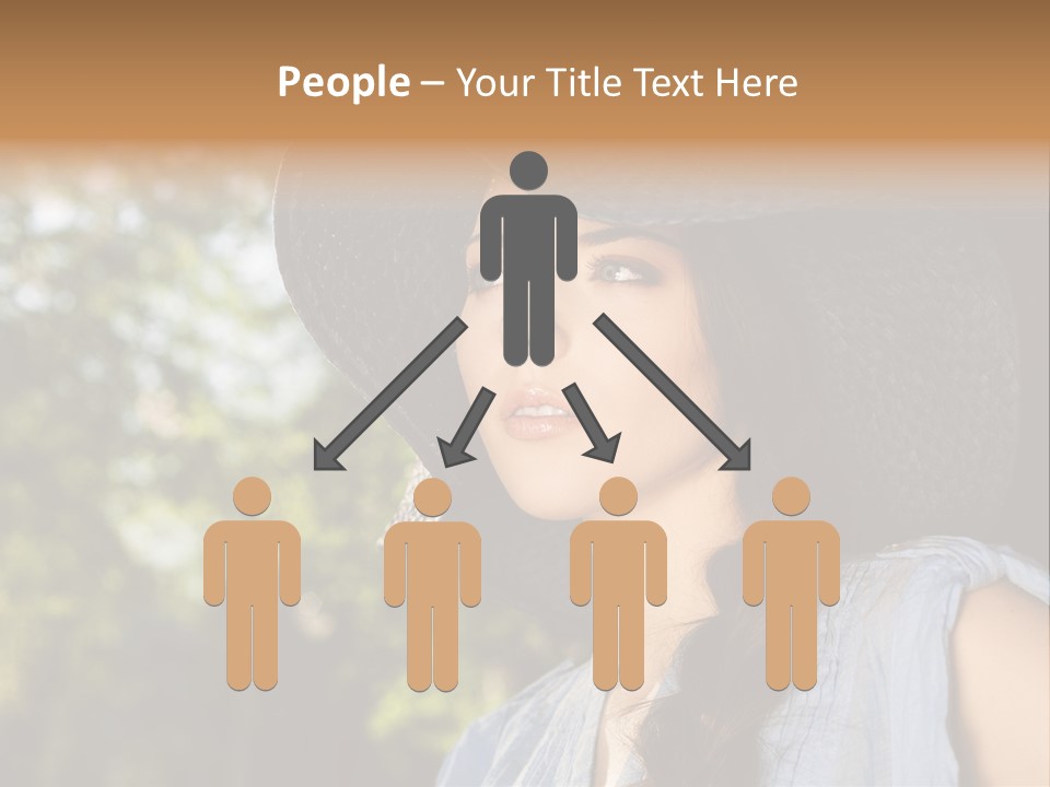 Beauty Posing Female PowerPoint Template