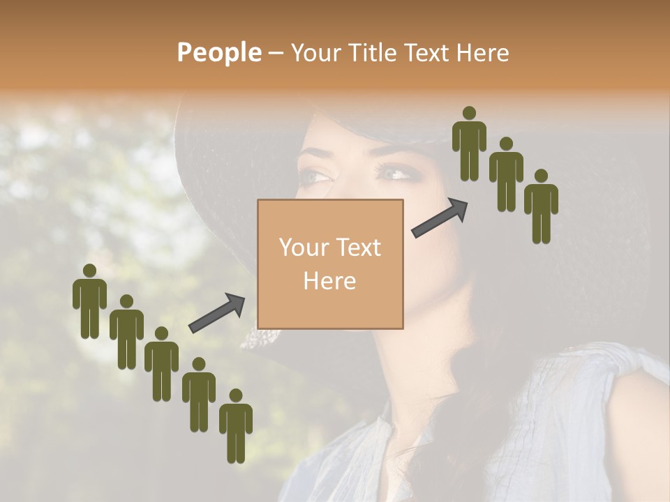 Beauty Posing Female PowerPoint Template