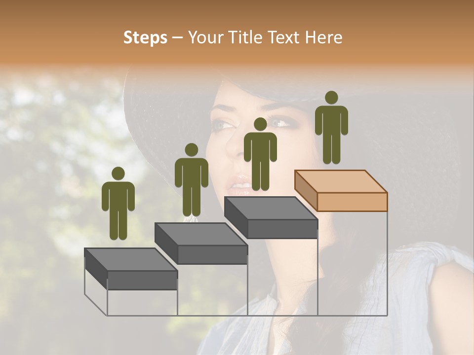 Beauty Posing Female PowerPoint Template