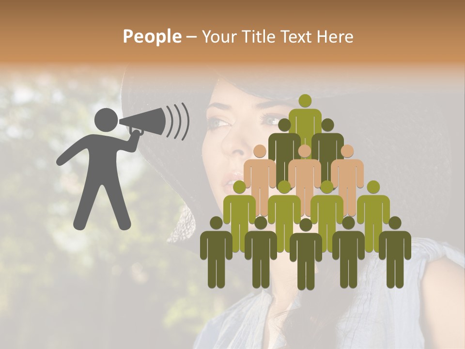 Beauty Posing Female PowerPoint Template