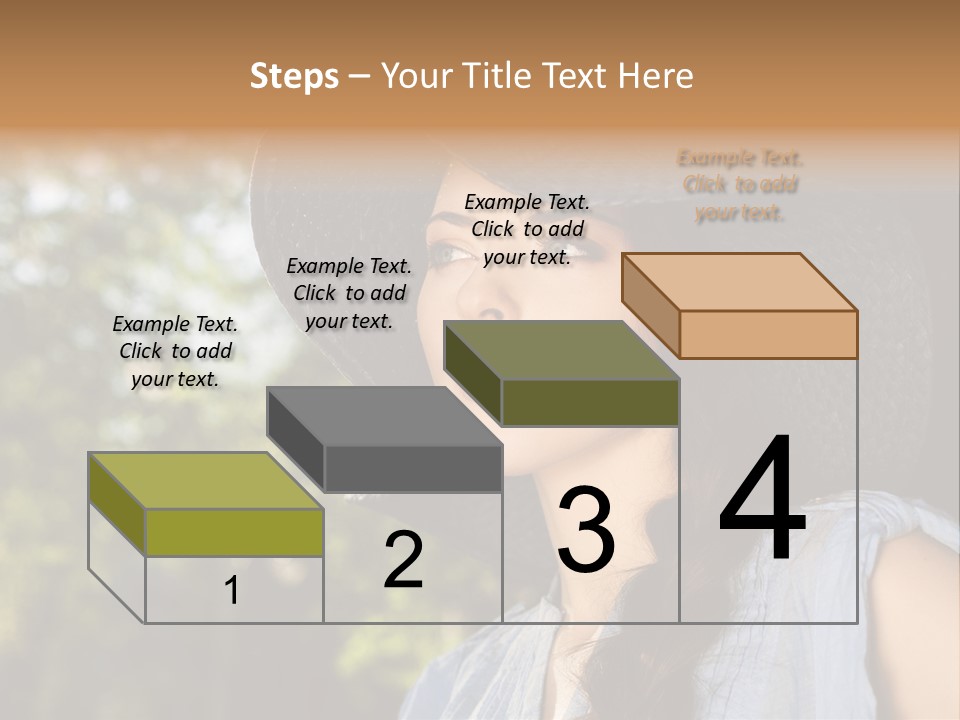 Beauty Posing Female PowerPoint Template