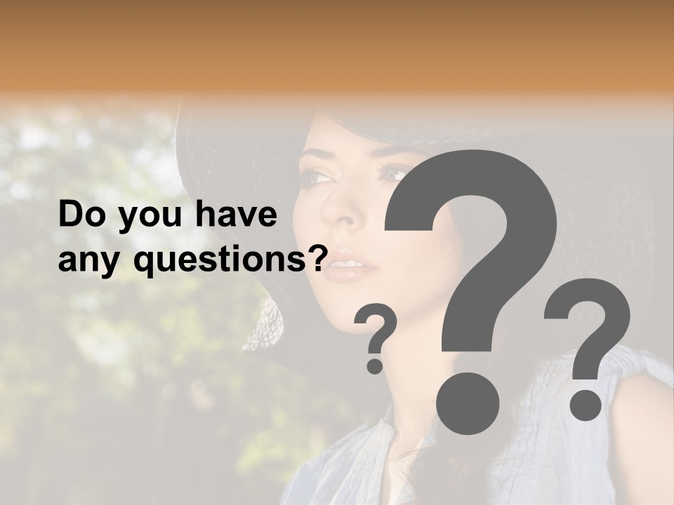 Beauty Posing Female PowerPoint Template
