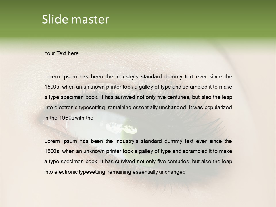 Portrait Girl Facial PowerPoint Template