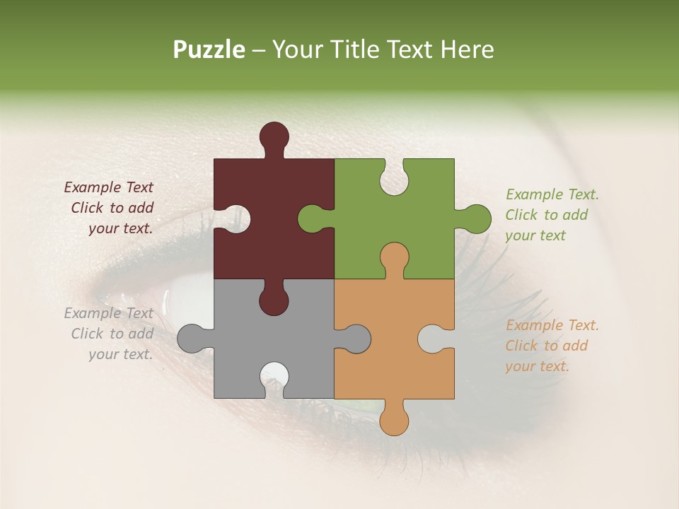 Portrait Girl Facial PowerPoint Template