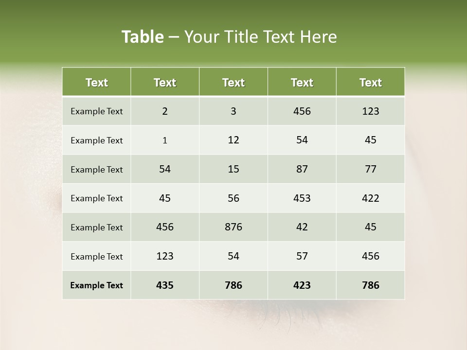 Portrait Girl Facial PowerPoint Template