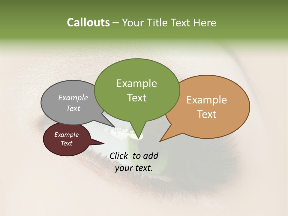 Portrait Girl Facial PowerPoint Template