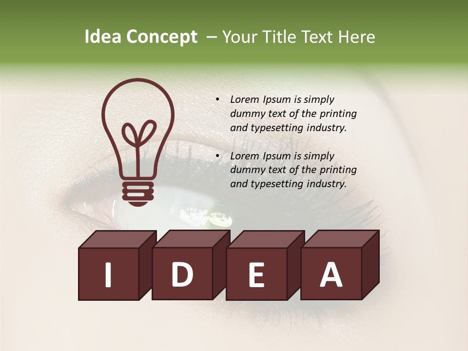 Portrait Girl Facial PowerPoint Template