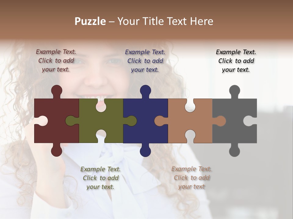 Telemarketing Microphone Consultation Woman PowerPoint Template