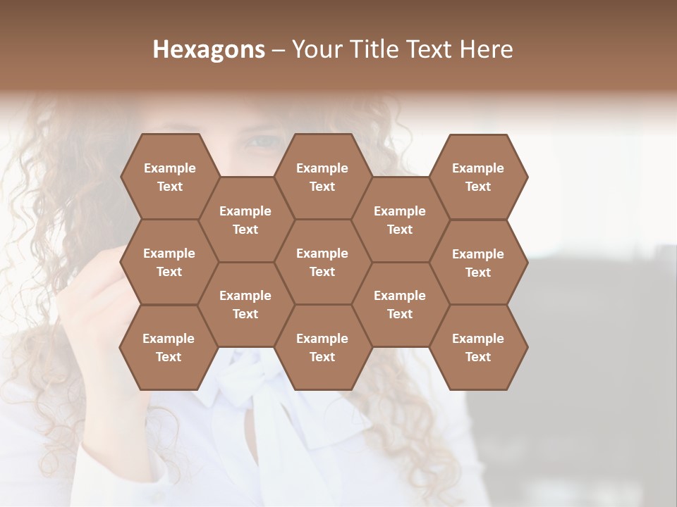 Telemarketing Microphone Consultation Woman PowerPoint Template