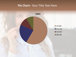 Telemarketing Microphone Consultation Woman PowerPoint Template