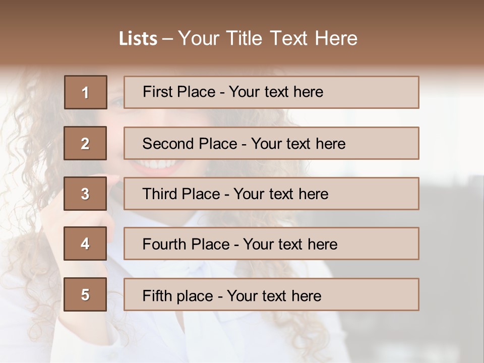 Telemarketing Microphone Consultation Woman PowerPoint Template