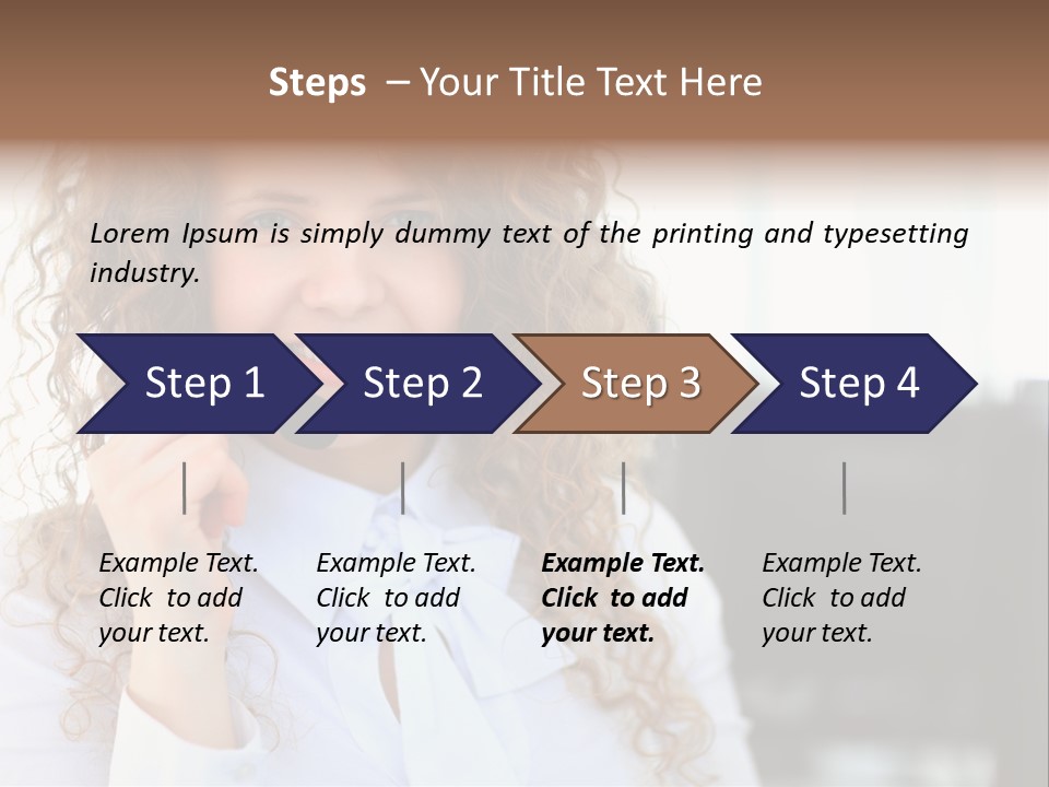 Telemarketing Microphone Consultation Woman PowerPoint Template
