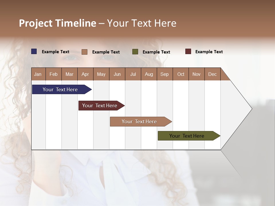 Telemarketing Microphone Consultation Woman PowerPoint Template