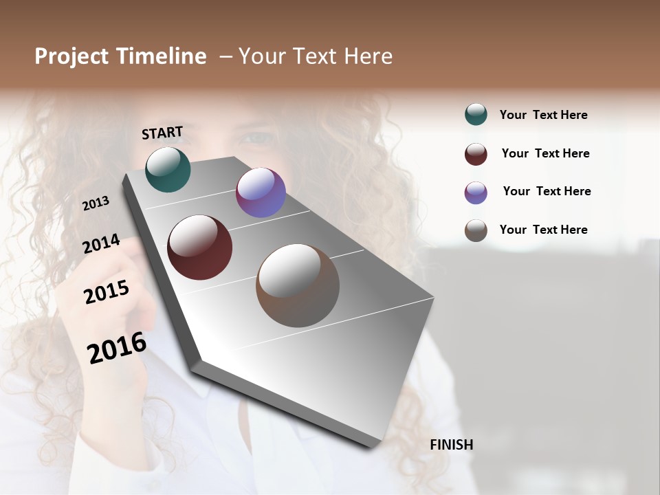 Telemarketing Microphone Consultation Woman PowerPoint Template