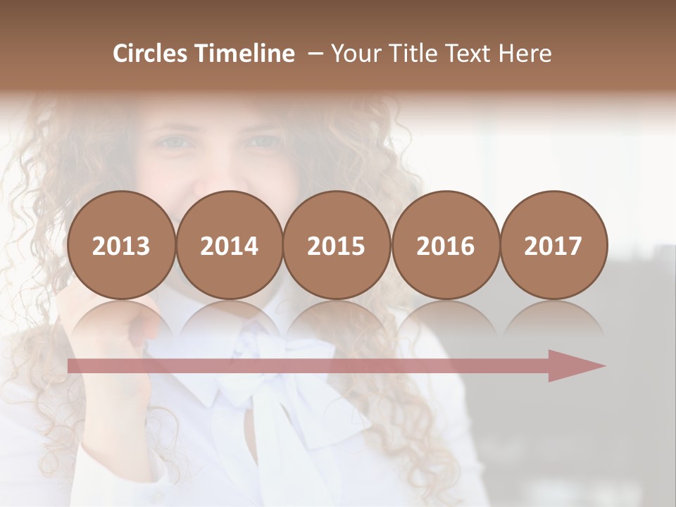 Telemarketing Microphone Consultation Woman PowerPoint Template