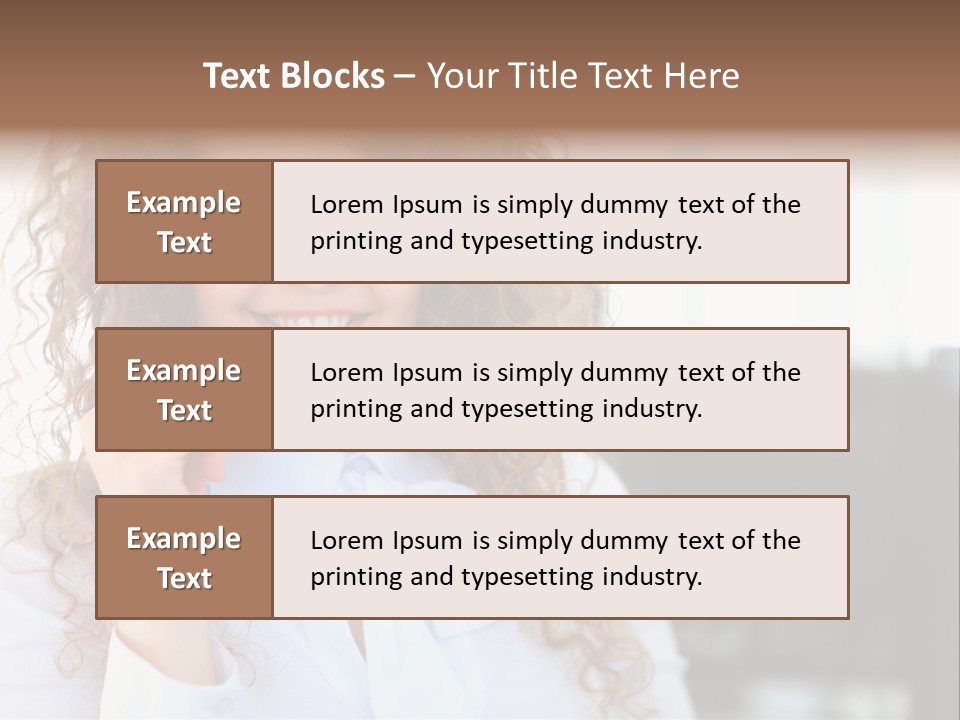 Telemarketing Microphone Consultation Woman PowerPoint Template