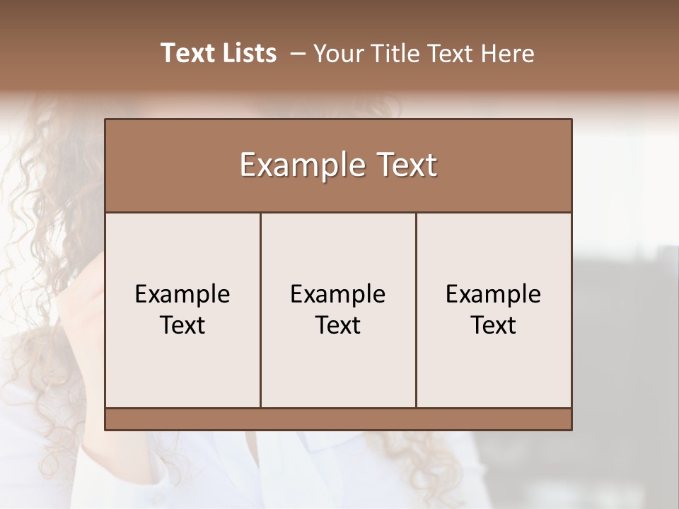 Telemarketing Microphone Consultation Woman PowerPoint Template