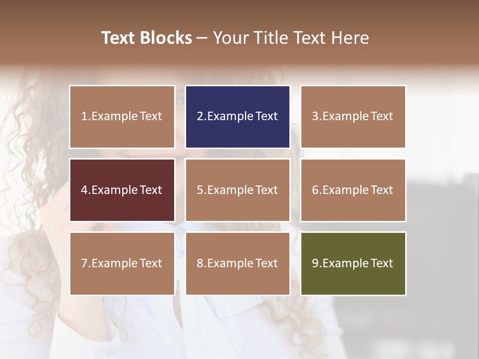 Telemarketing Microphone Consultation Woman PowerPoint Template