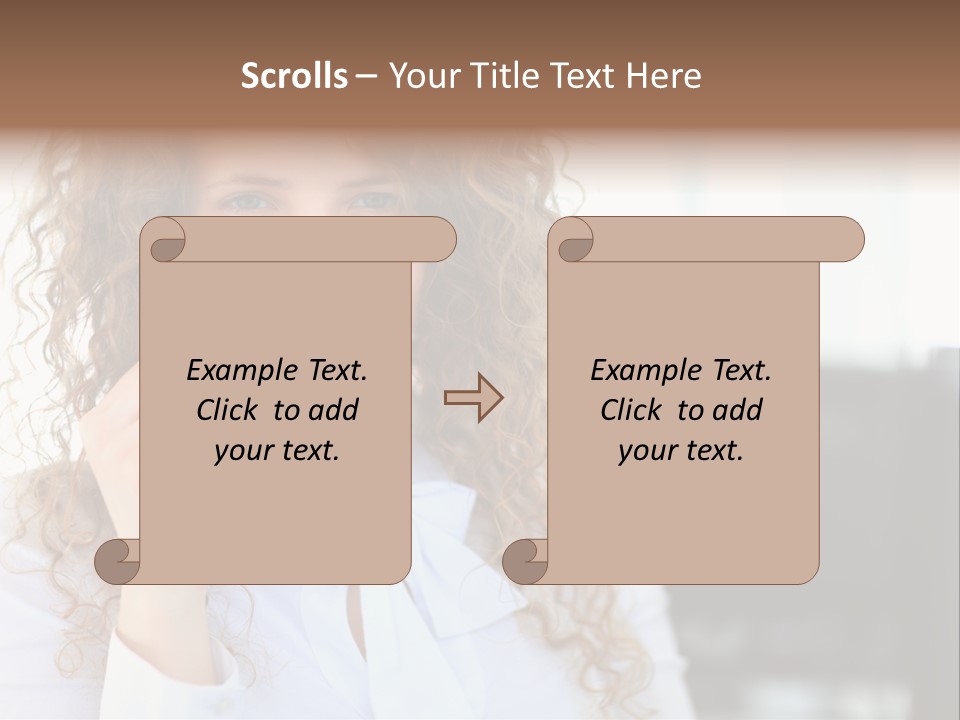 Telemarketing Microphone Consultation Woman PowerPoint Template