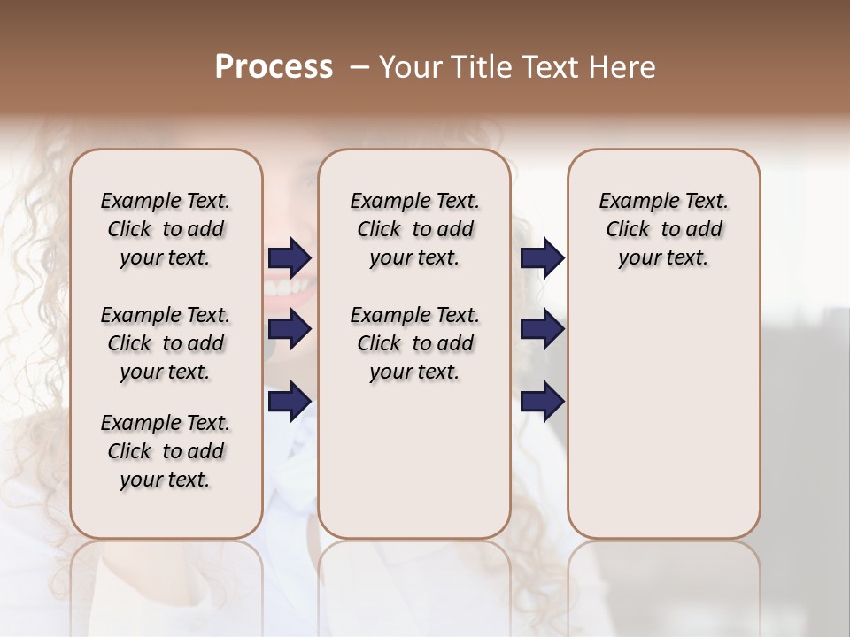 Telemarketing Microphone Consultation Woman PowerPoint Template