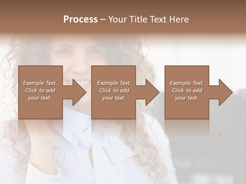 Telemarketing Microphone Consultation Woman PowerPoint Template