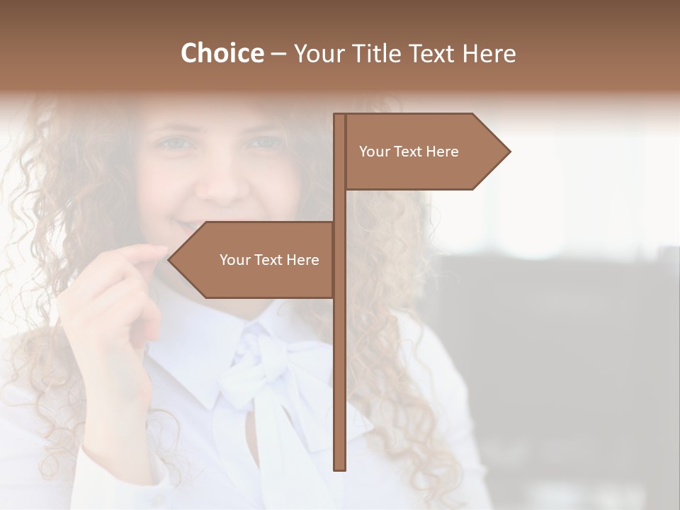 Telemarketing Microphone Consultation Woman PowerPoint Template