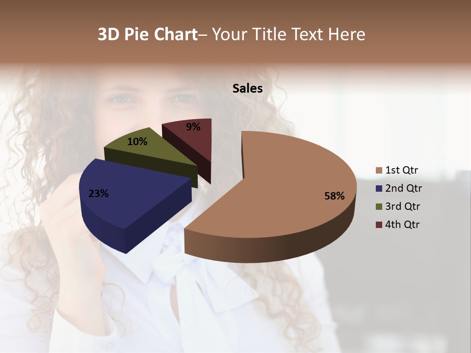 Telemarketing Microphone Consultation Woman PowerPoint Template