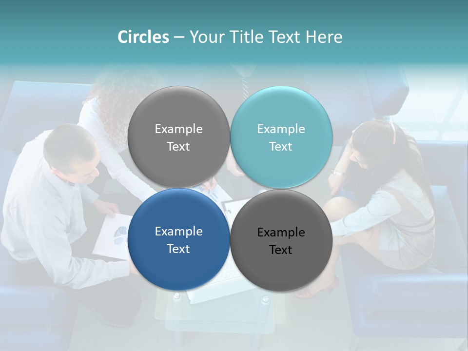 Business Male Teamwork PowerPoint Template