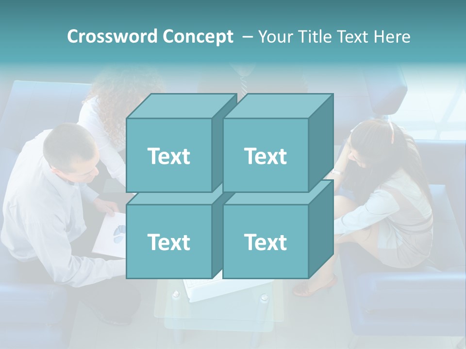 Business Male Teamwork PowerPoint Template