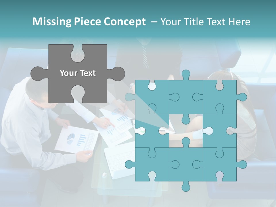 Business Male Teamwork PowerPoint Template