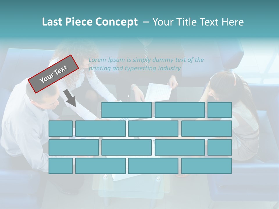 Business Male Teamwork PowerPoint Template