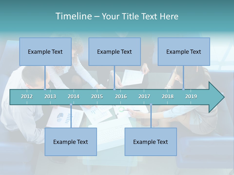 Business Male Teamwork PowerPoint Template