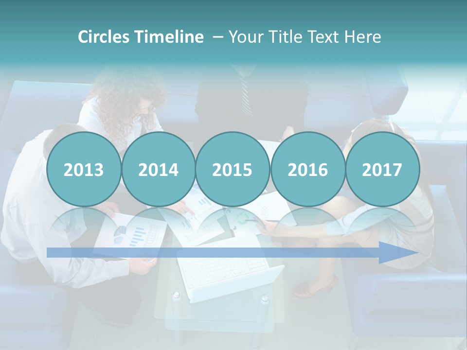 Business Male Teamwork PowerPoint Template