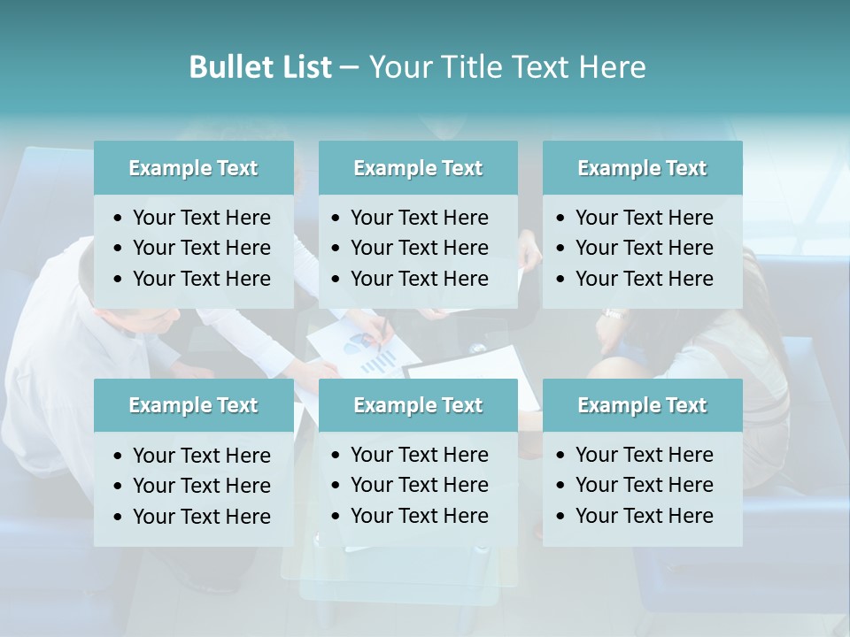 Business Male Teamwork PowerPoint Template