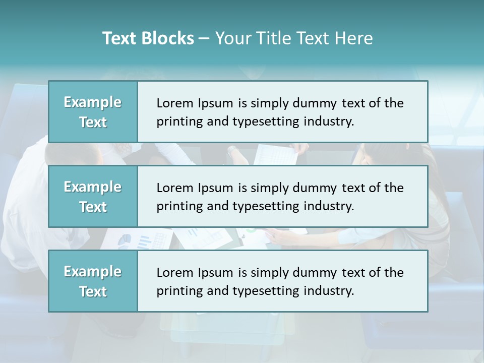 Business Male Teamwork PowerPoint Template