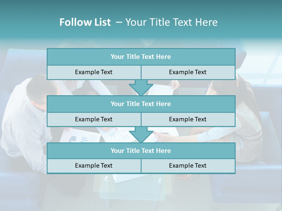 Business Male Teamwork PowerPoint Template